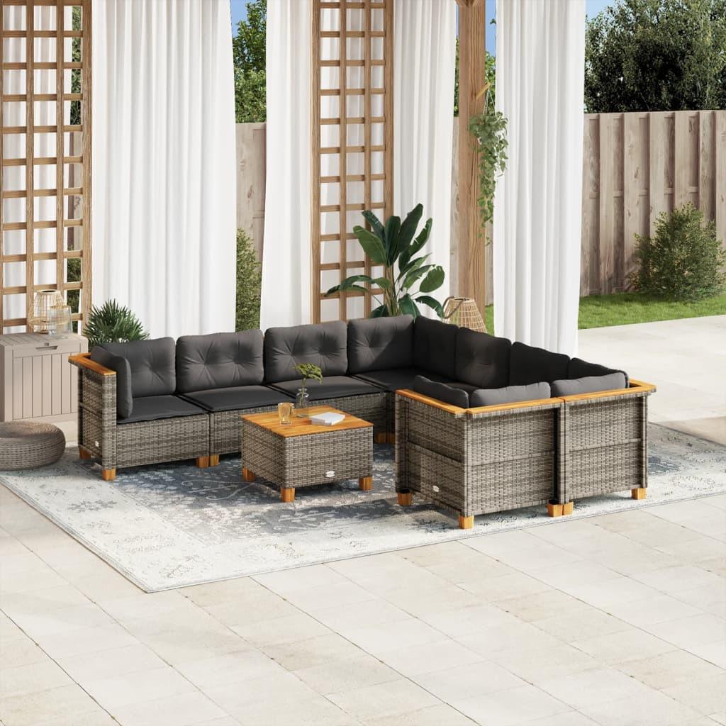 VidaXL Garten sofagarnitur poly-rattan