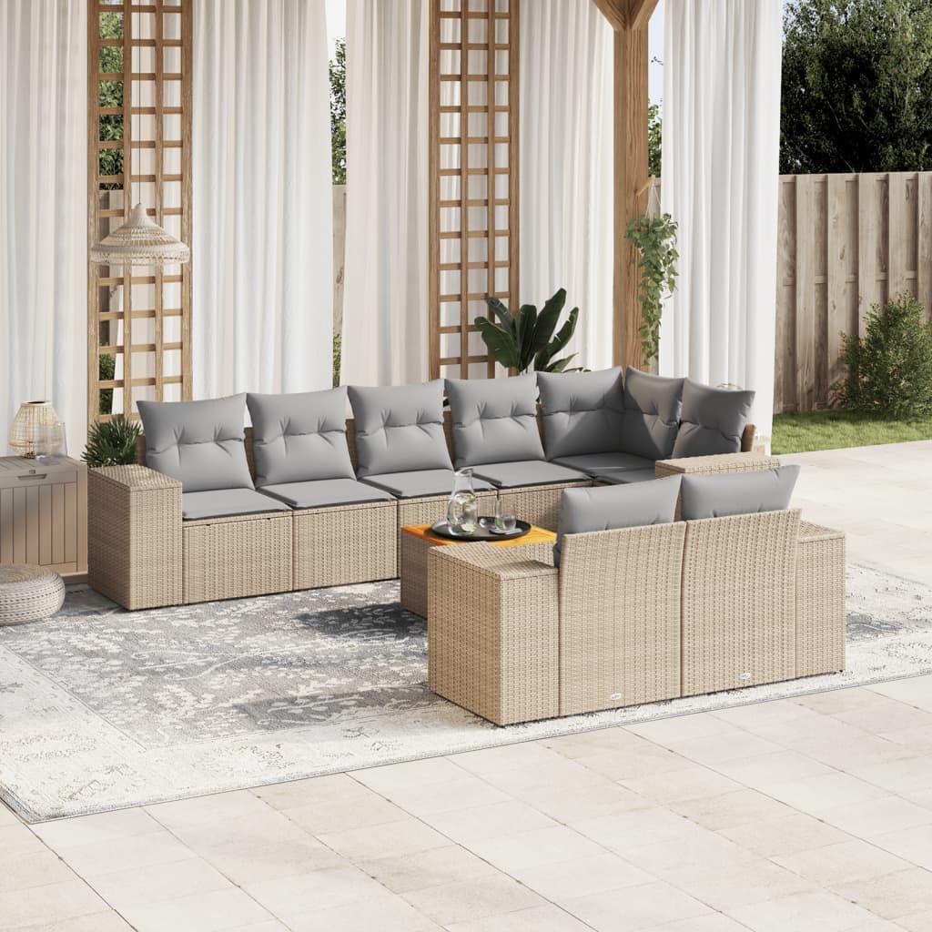 VidaXL Garten sofagarnitur poly-rattan
