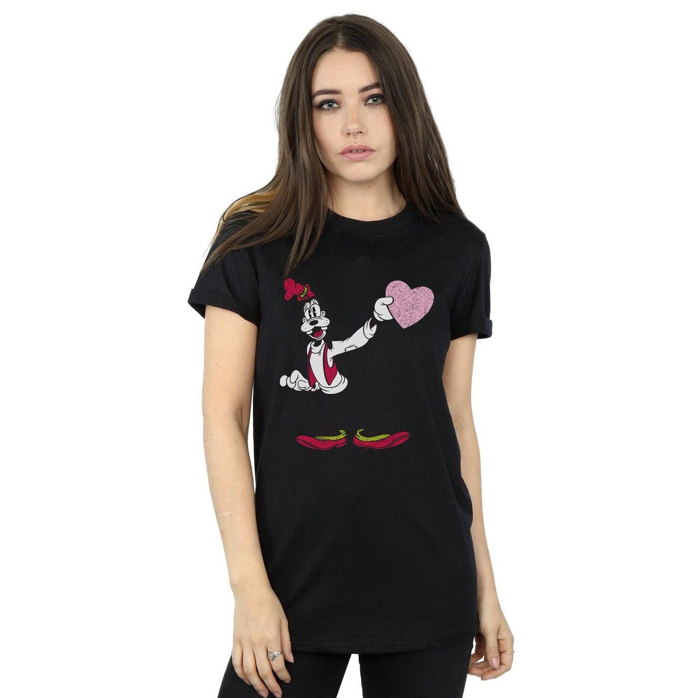 Disney Goofy Herz Print T-Shirt