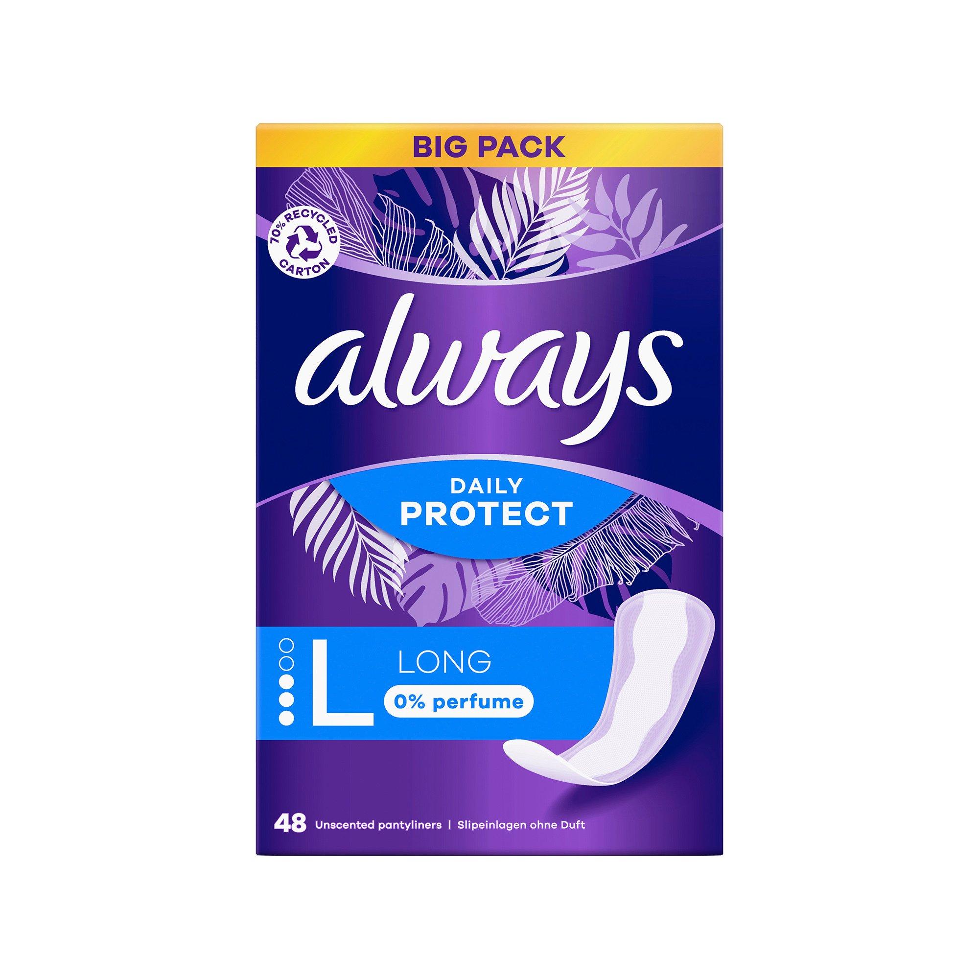 always Slipeinlage Daily Protect Long ohne Duft BigPack