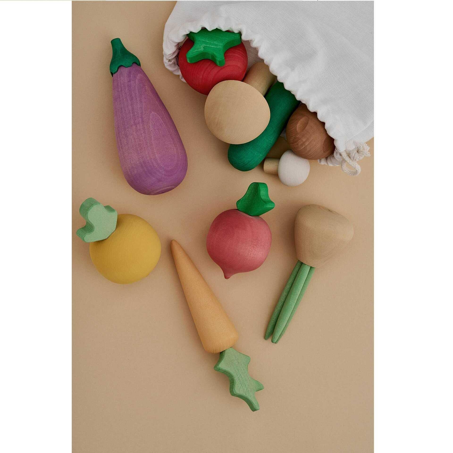 Activity-board Waldorf Spielzeug, Kinderspielzeug, Küchenspielzeug - VEGETABLES