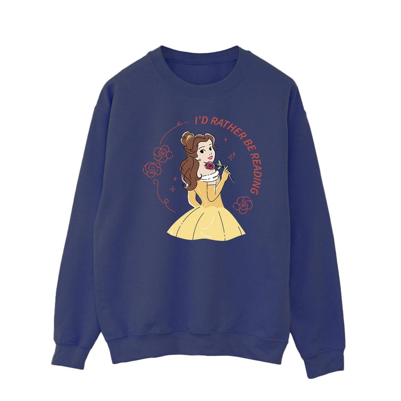 Disney Beauty And The Beast I'd Rather Be Reading Sweatshirt