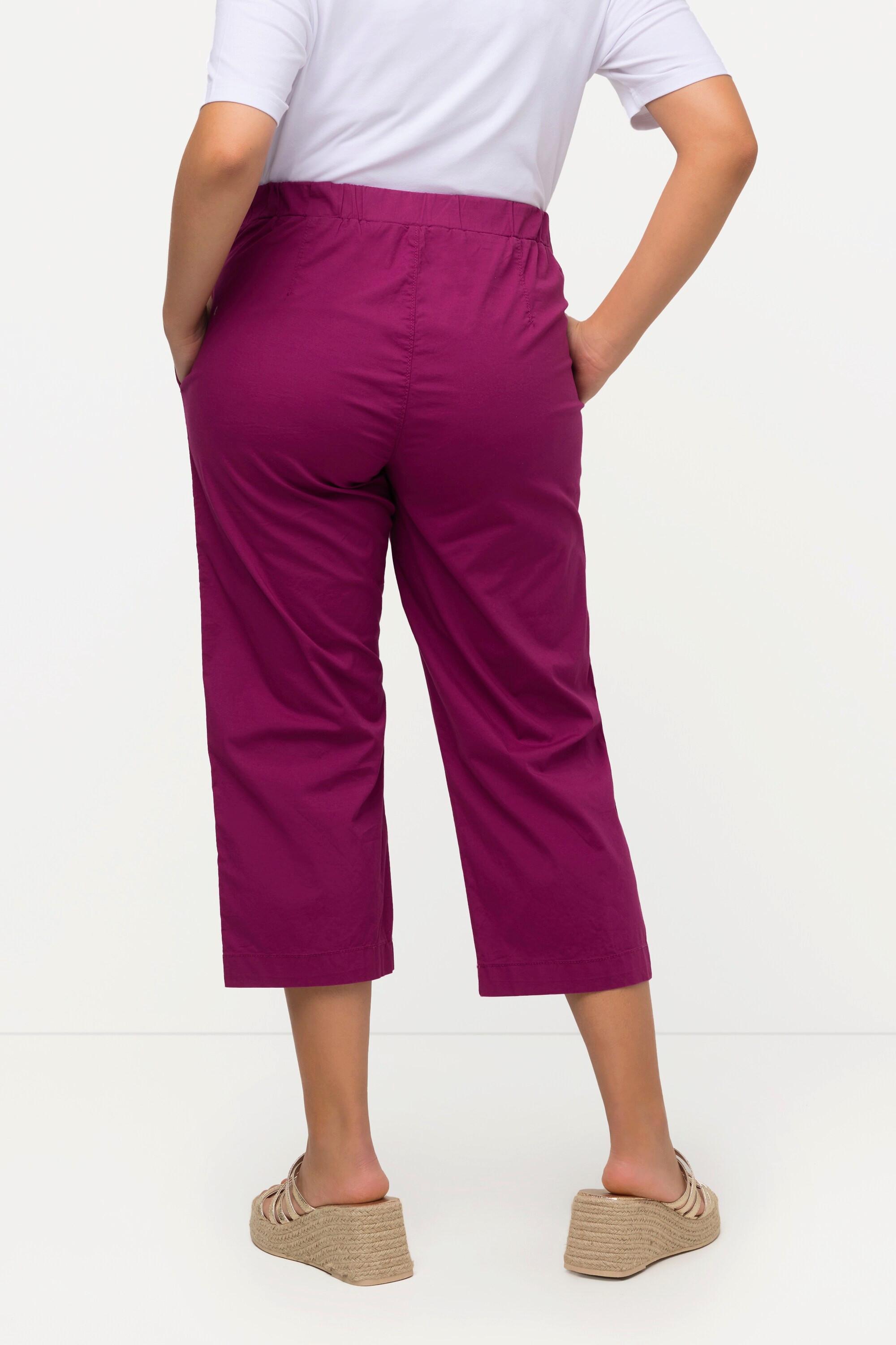 Ulla Popken 7/8-Hose Ruby mit geformtem Knie und geradem Bein