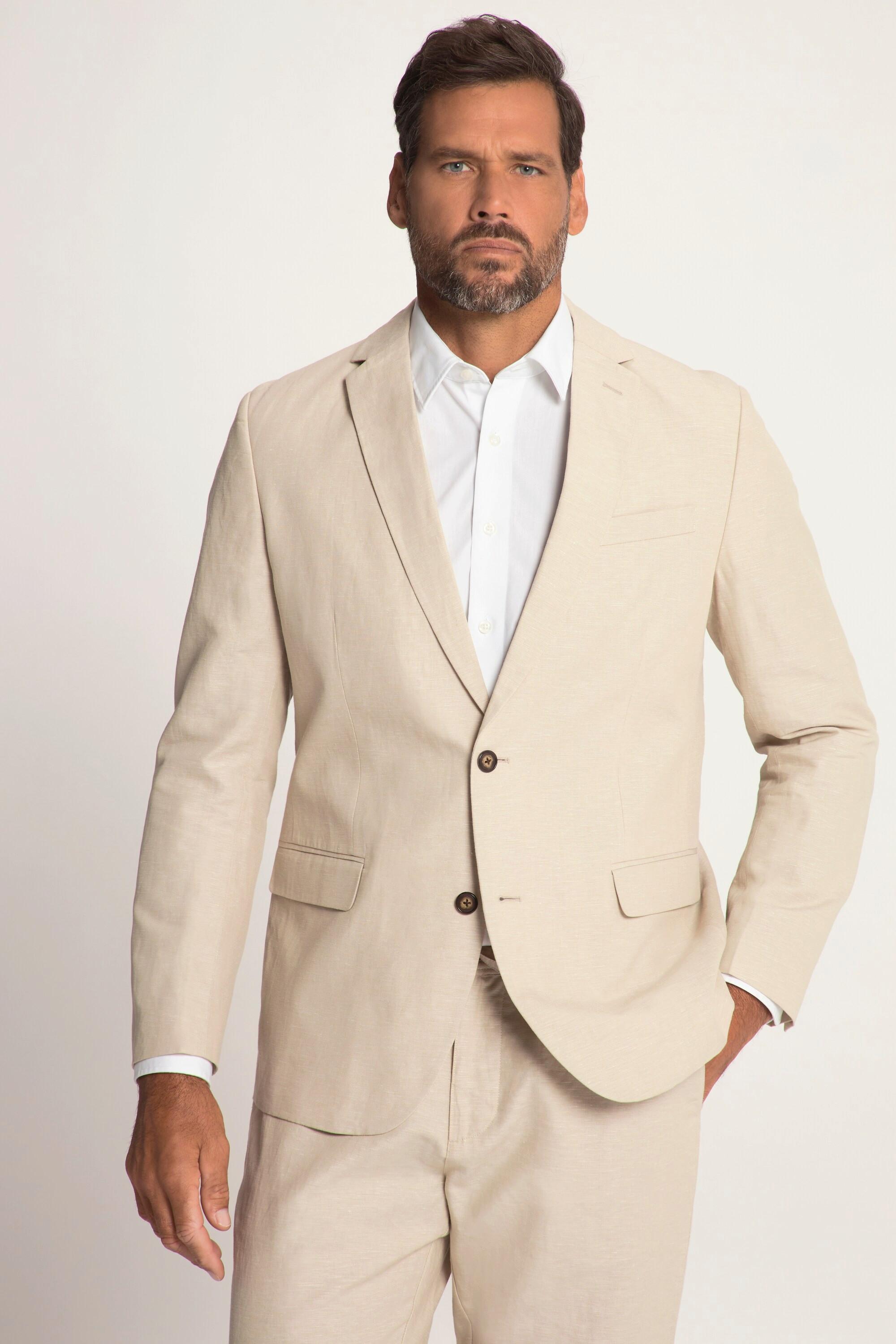 JP1880 Kos Leinenmix Sakko mit Reverskragen