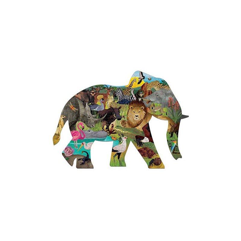 mudpuppy Shaped Puzzle 300tlg, Afrika-Safari