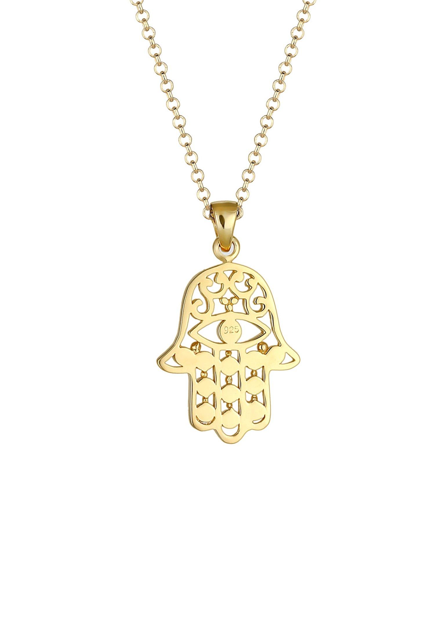 Elli Halskette Hamsa Hand Der Fatima Evil Eye Kristalle