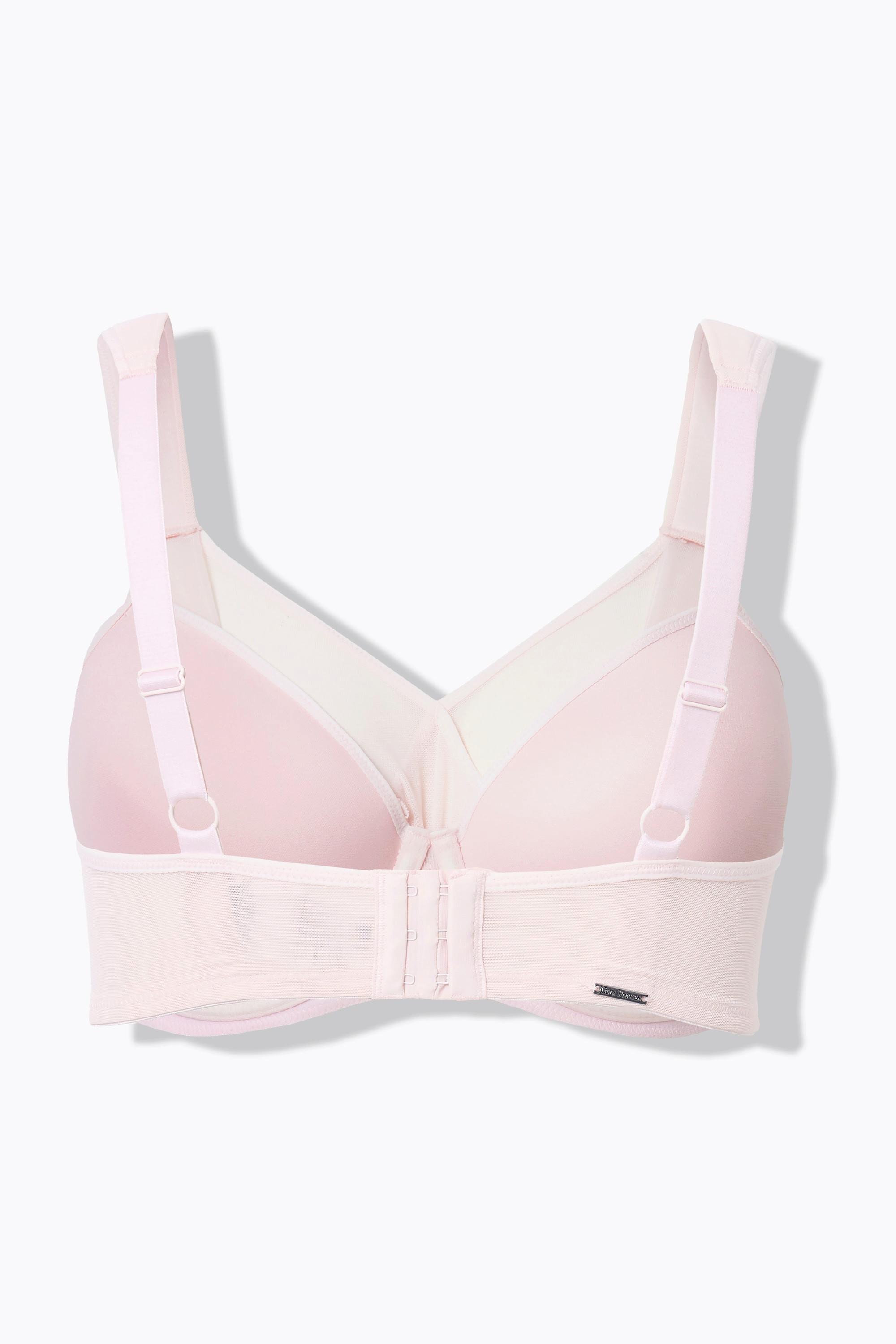 Ulla Popken Bügel-BH, Softschale, Mesh-Einsatz, Cup C - E