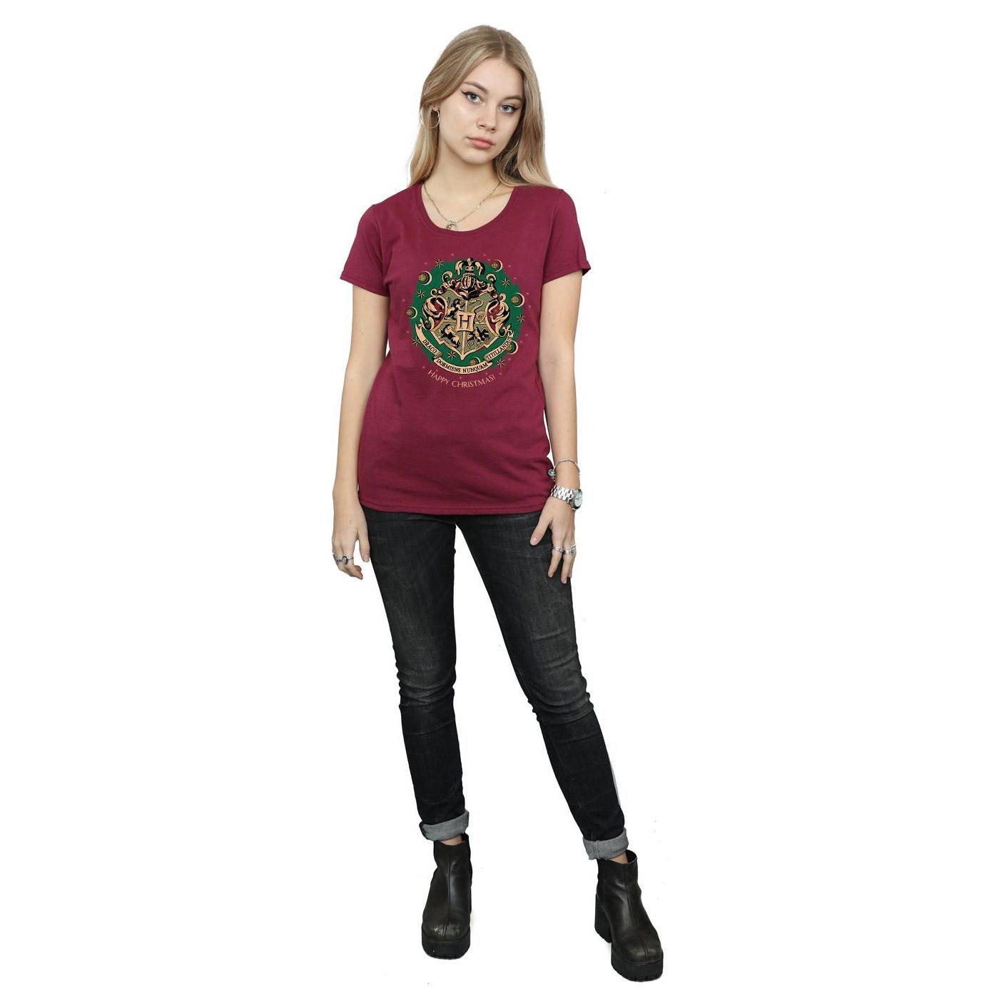 Harry Potter Hogwarts Christmas Bedrucktes T-Shirt