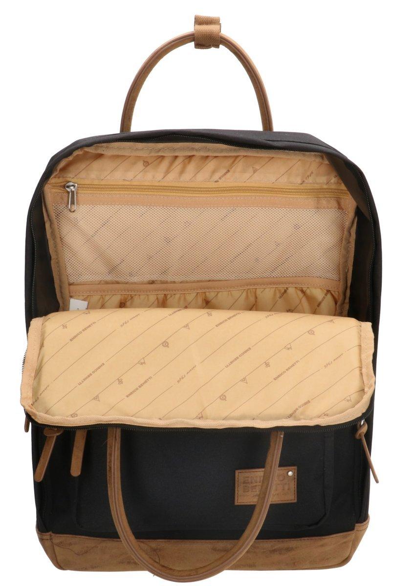 Enrico Benetti Rucksack Santiago 17 Schwarz