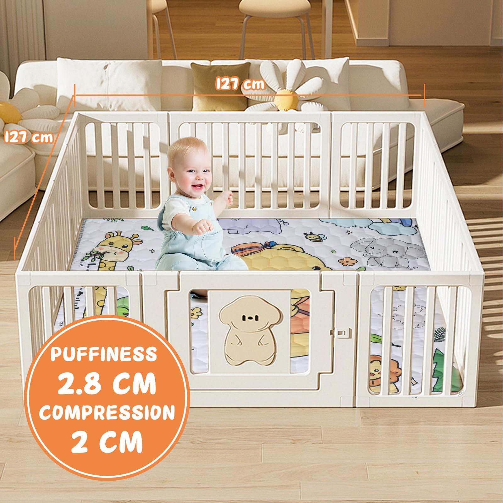 Activity-board Krabbelmatte für Baby Wasserdichte, verschmutzungsfreie Spielmatte Zusammenklappbar