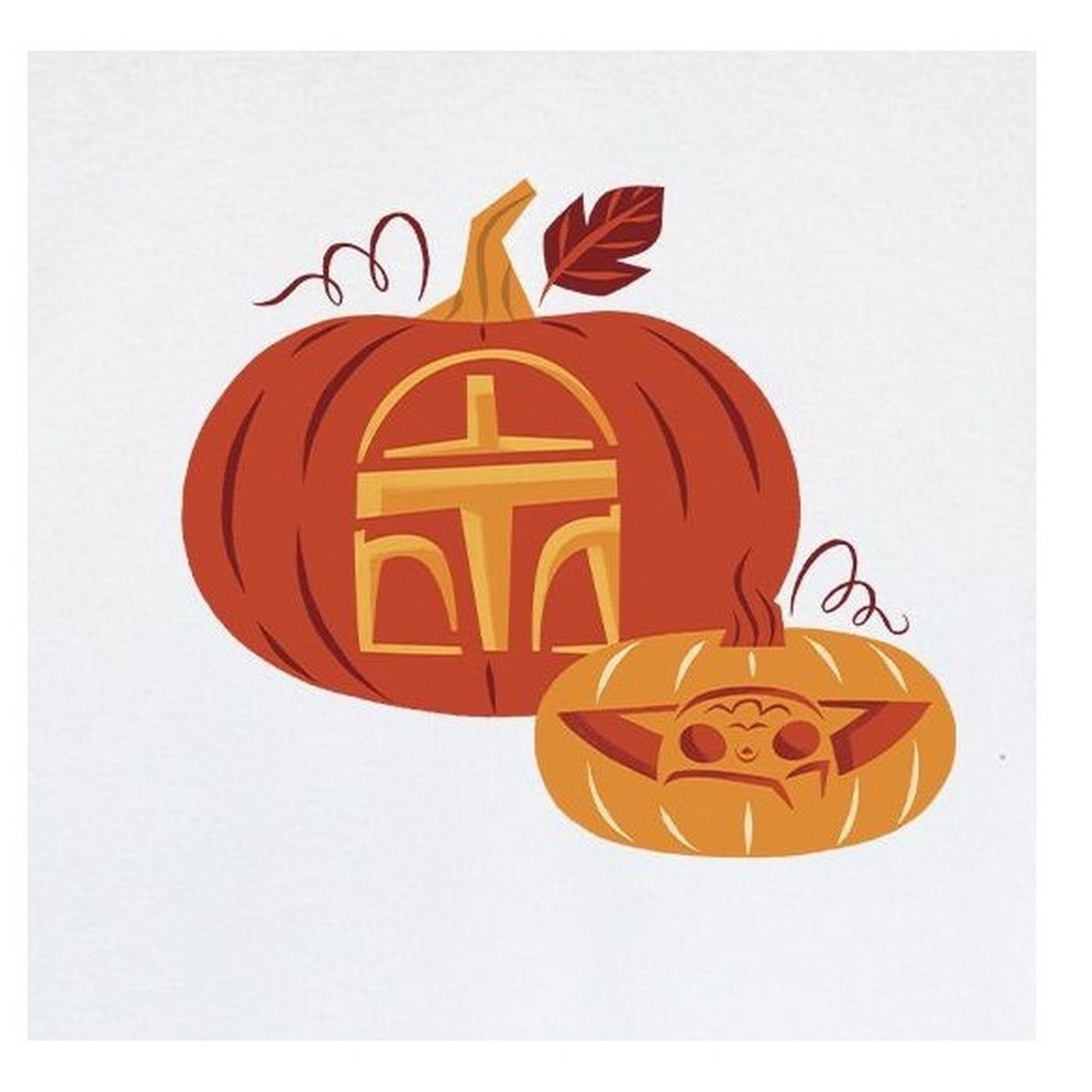 STAR WARS Kürbis Grafik Print T-Shirt