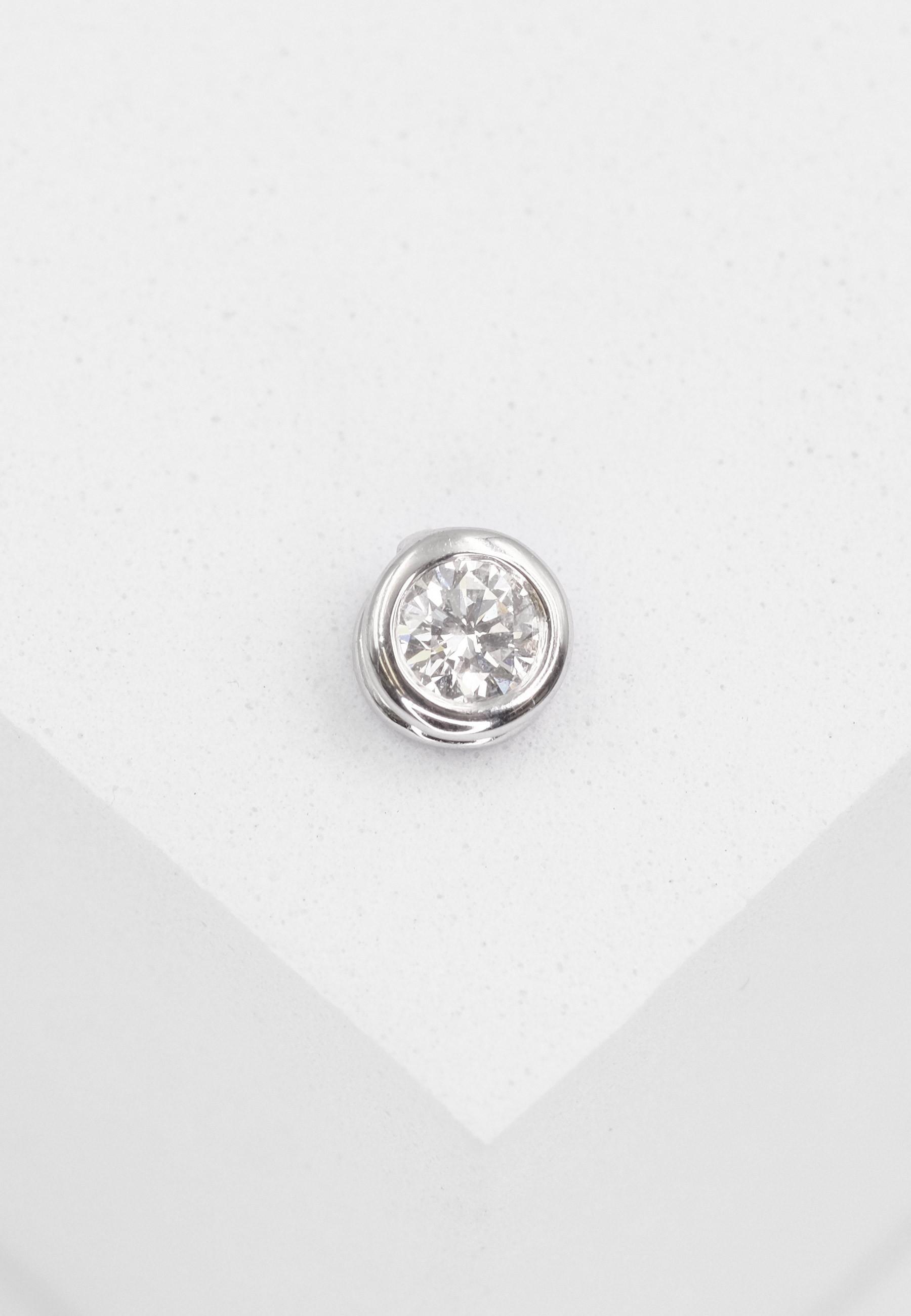 MUAU Schmuck Anhänger Diamant 0.25ct. Weissgold 750