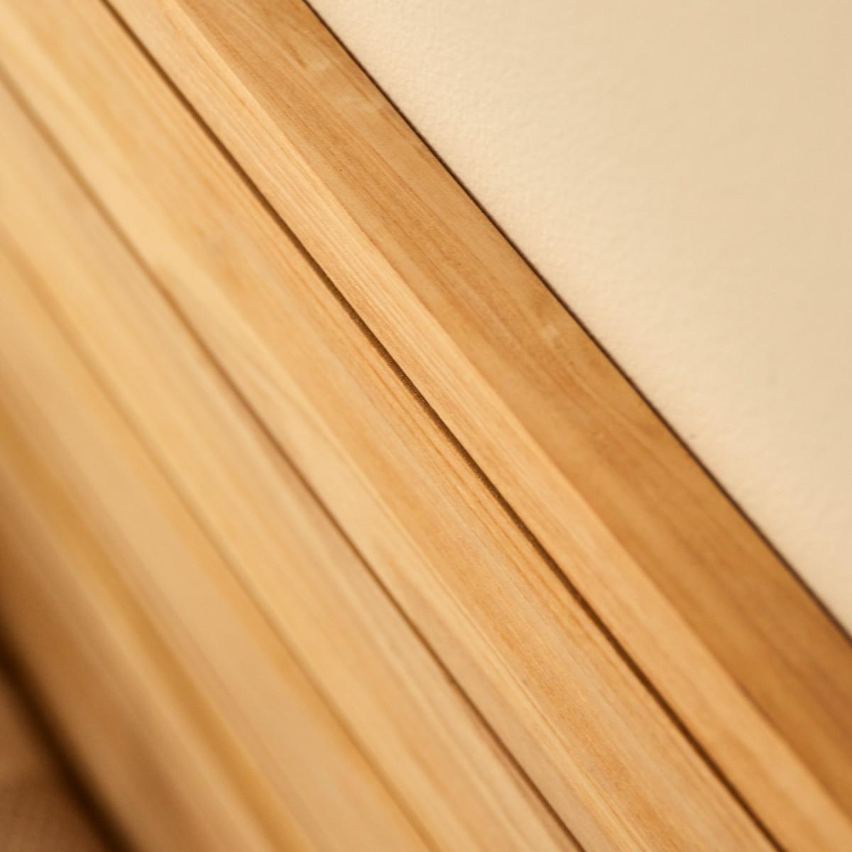 Tikamoon Kopfteil aus massivem Teakholz 165 cm Minimalys