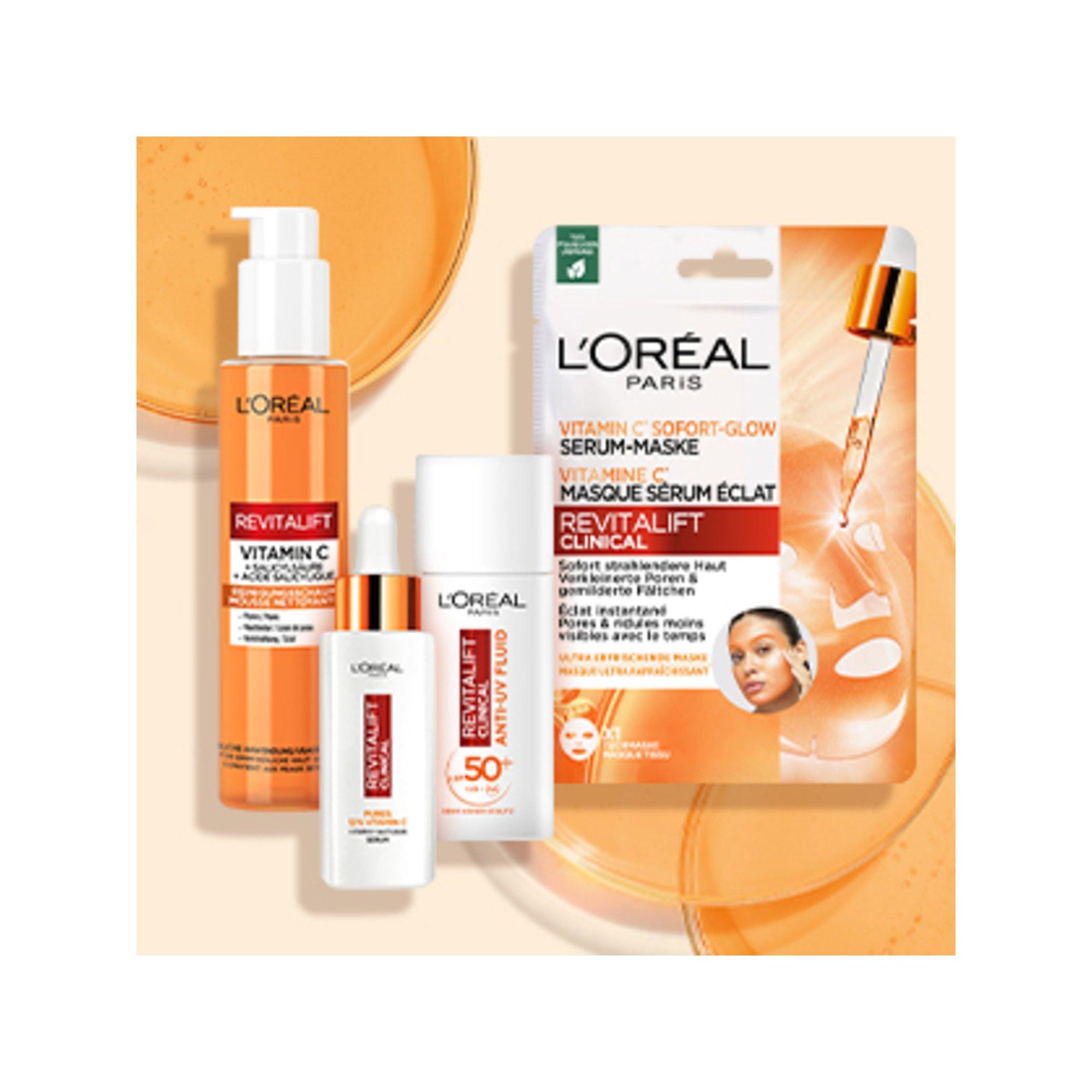 L'Oréal Paris Revitalift Clinical Vitamin C Sofort-Glow Serum-Maske