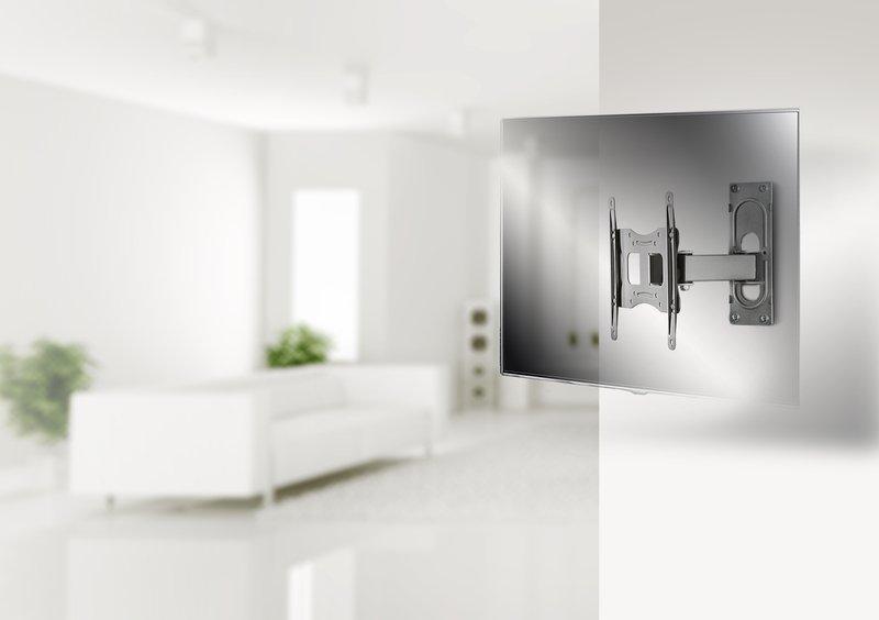 VCM Universal TV Halterung | VESA Wandhalterung | Halter Fernsehhalter neigbar schwenkbar | Belastbarkeit bis zu 15 kg - B-FS2