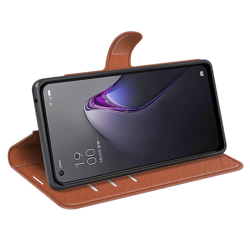 Cover-Discount OPPO Reno8 - Leder Etui Hülle