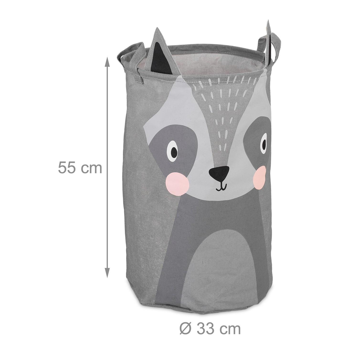 B2X Aufbewahrungskorb für Kinder mit Waschbärmotiv