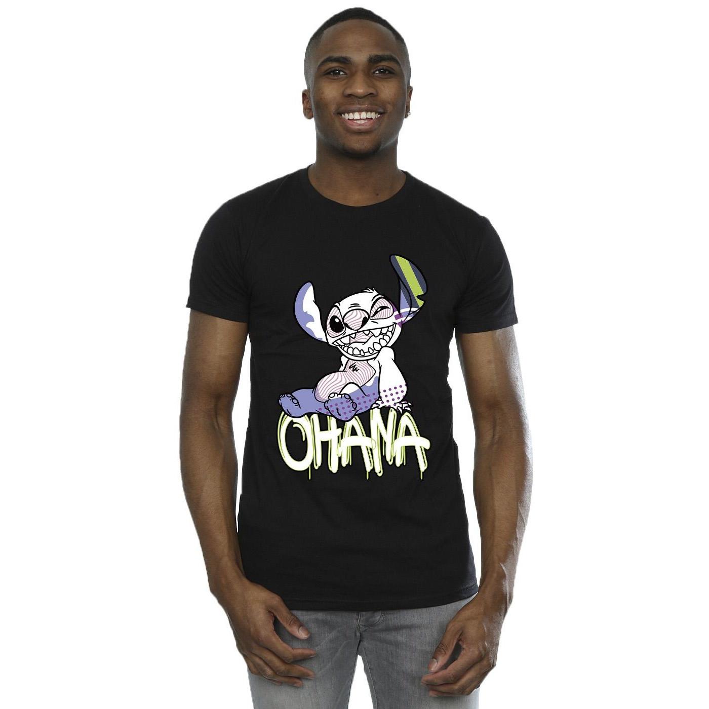 Disney Ohana Grafikdruck T-Shirt