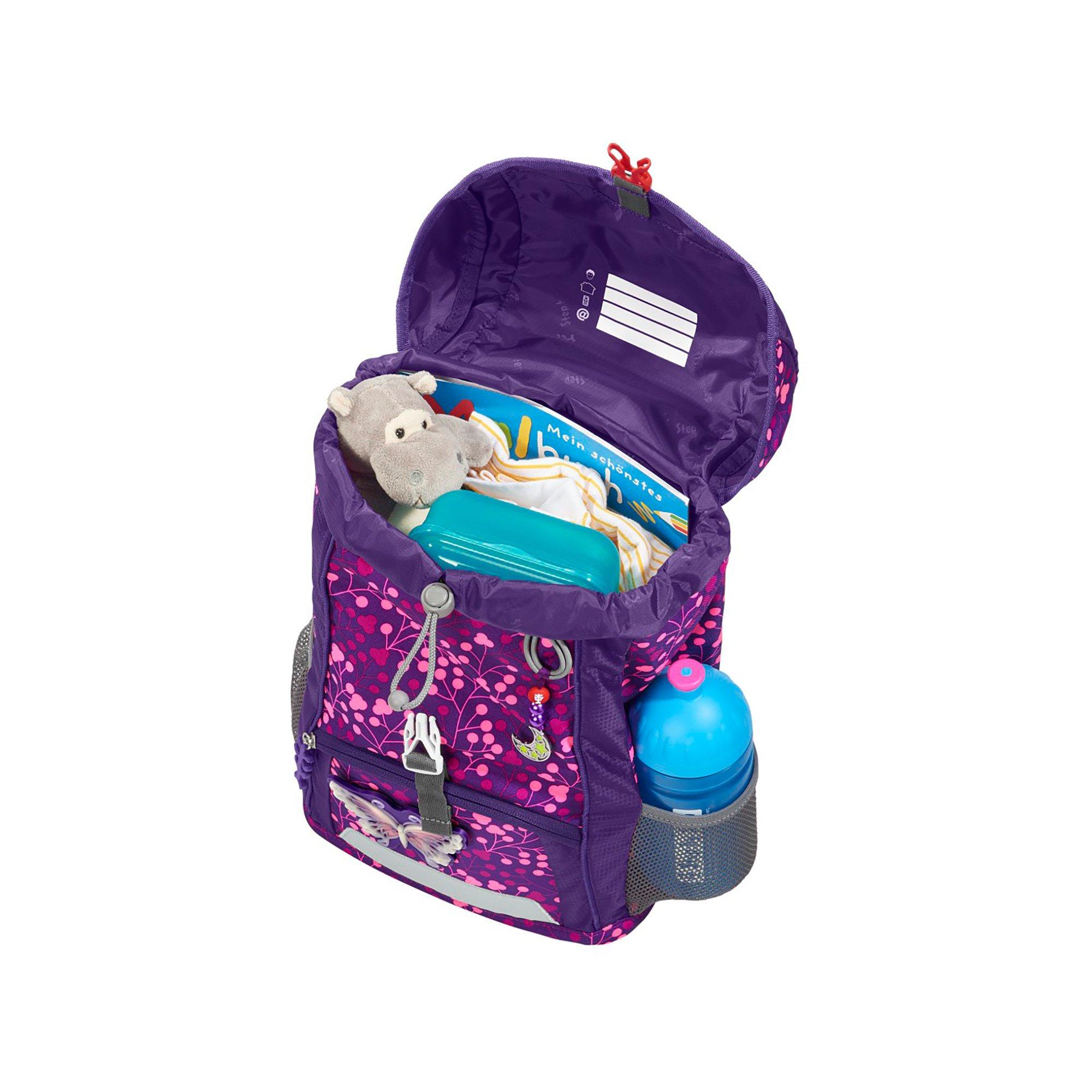Step by Step KiGa Rucksack-Set 3tlg KID SHINE, Butterfly Night Ina