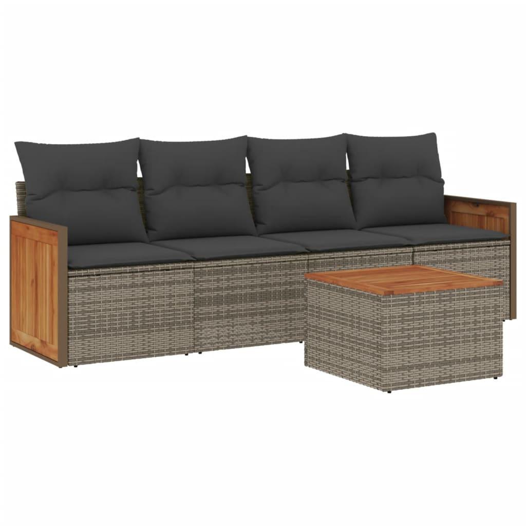 VidaXL Garten sofagarnitur poly-rattan