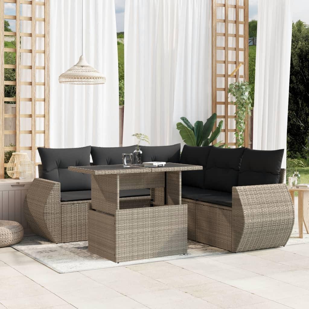 VidaXL Garten sofagarnitur poly-rattan
