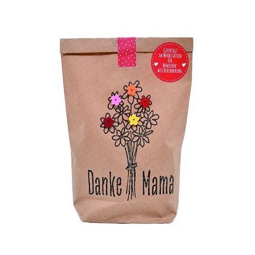 Wunderle Danke Mama Wundertüte mit Filzblüten Strauss