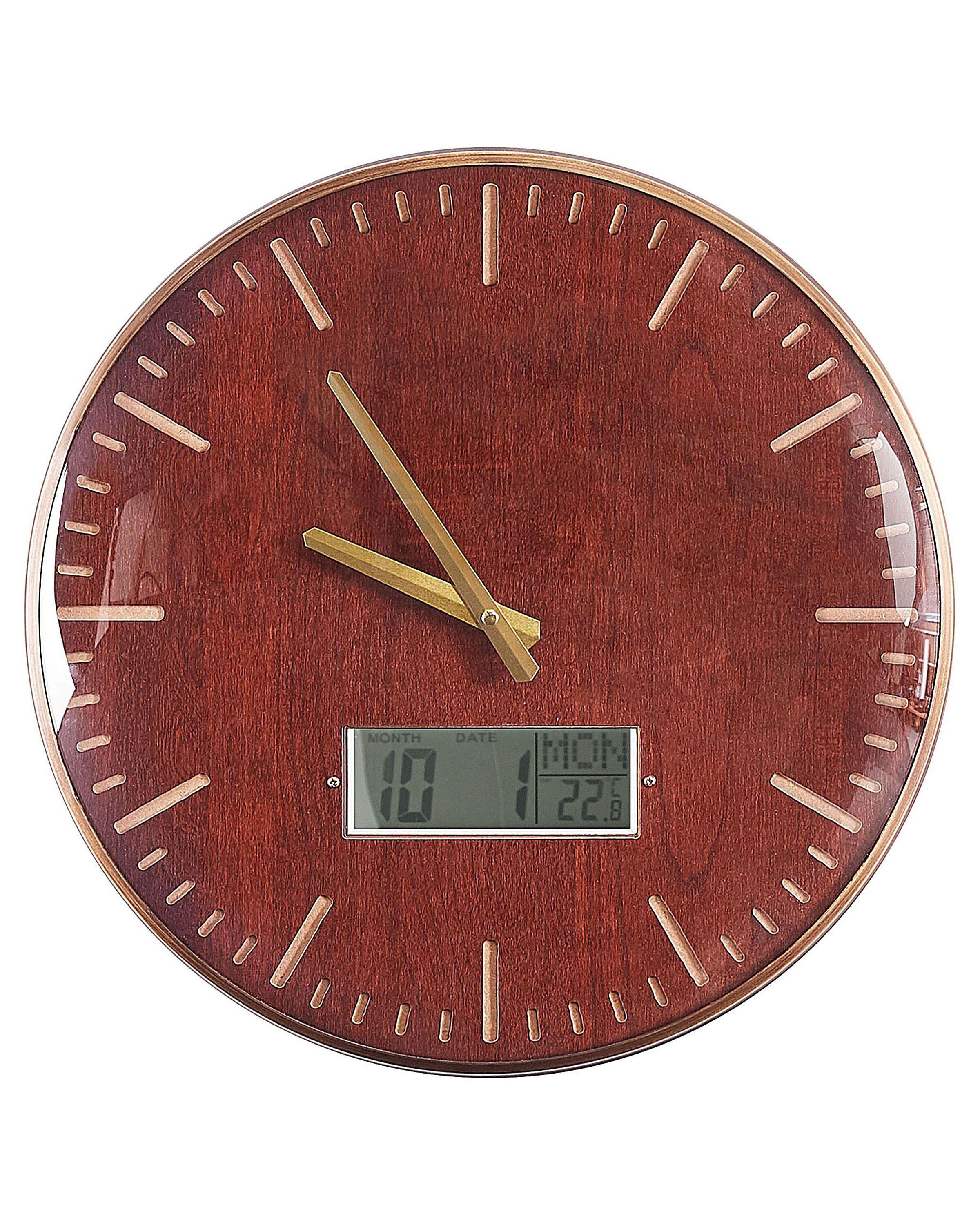 Beliani Wanduhr aus MDF-Platte Retro BRUGG