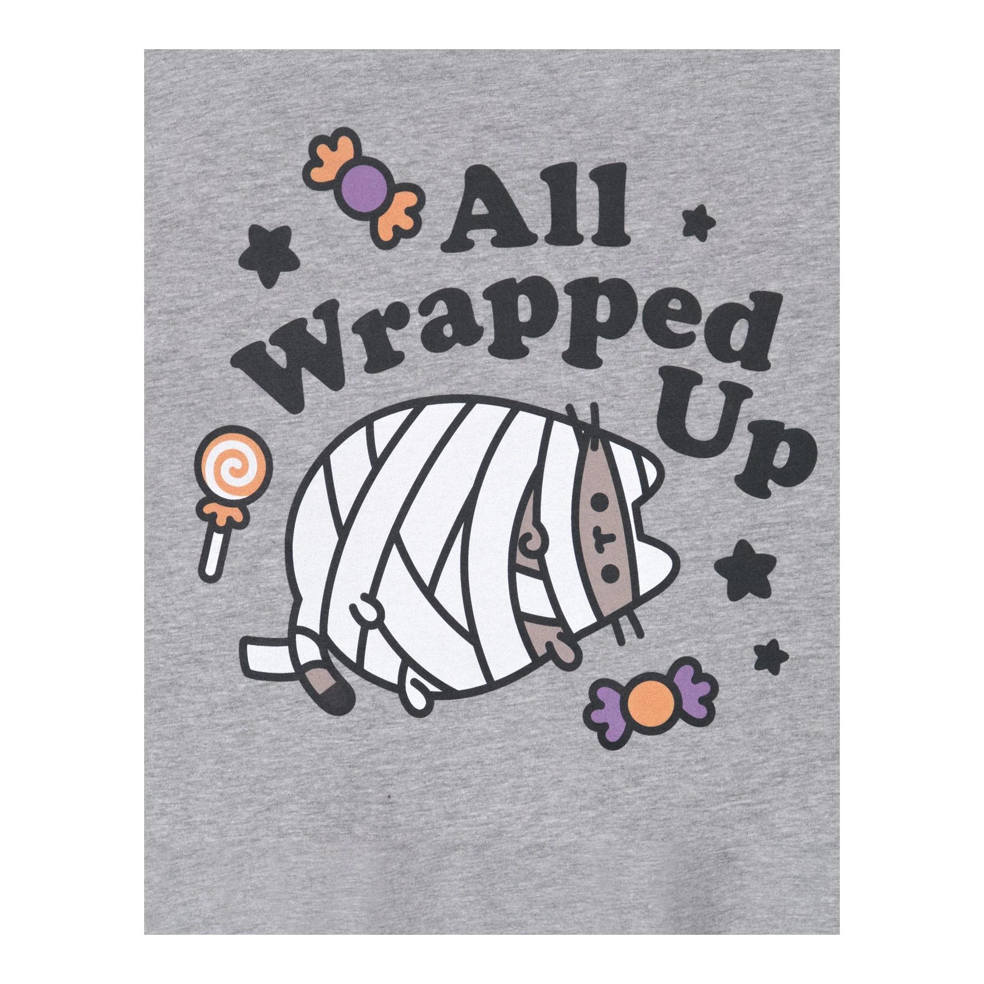 PUSHEEN All Wrapped Up Halloween T-Shirt