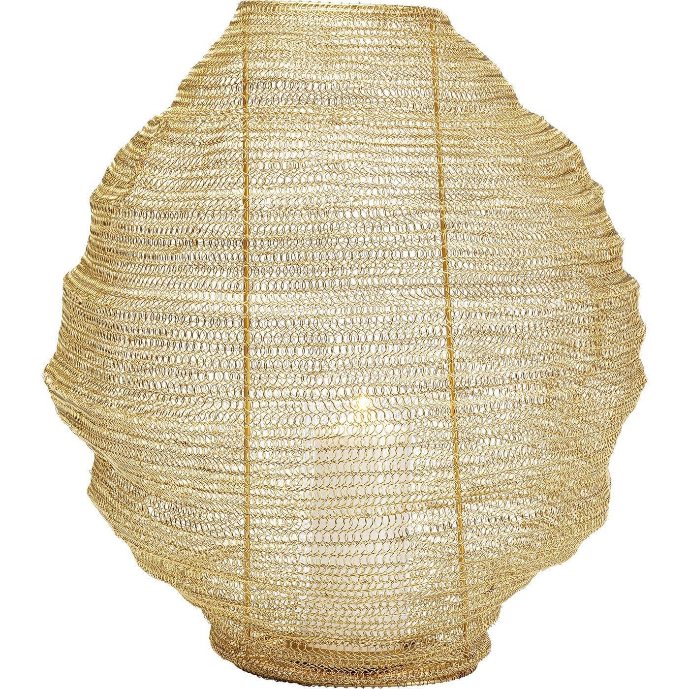 KARE Design Laterne Mesh Brass rund 51