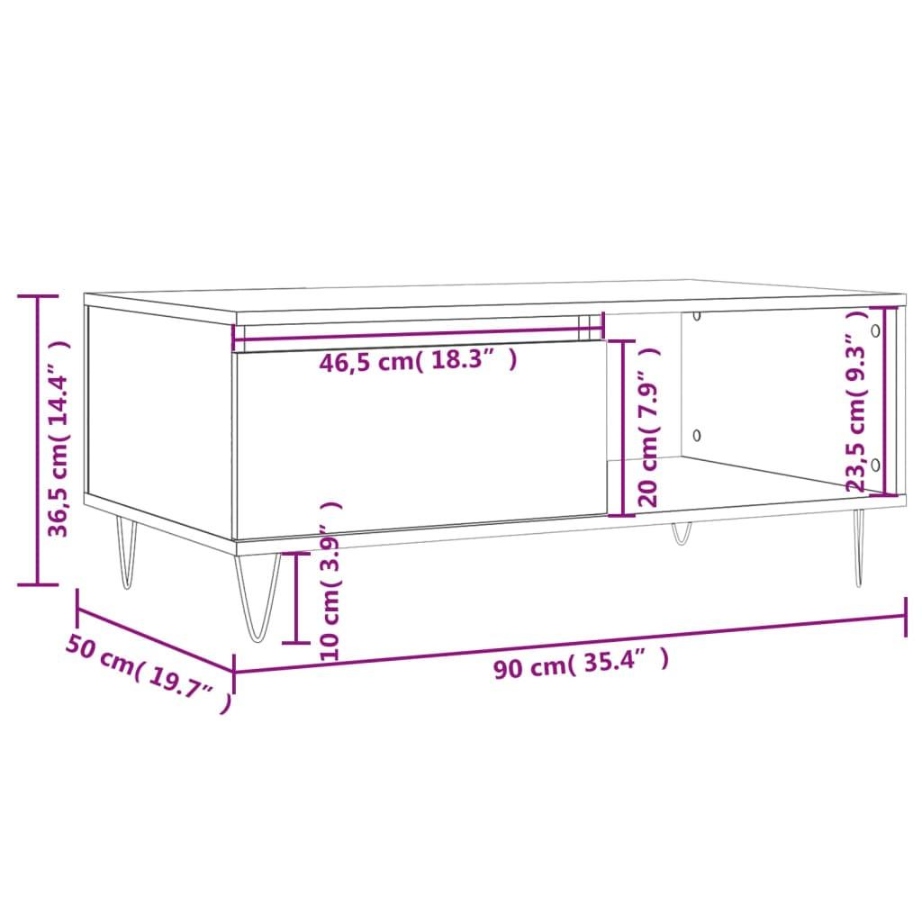VidaXL Couchtisch holzwerkstoff