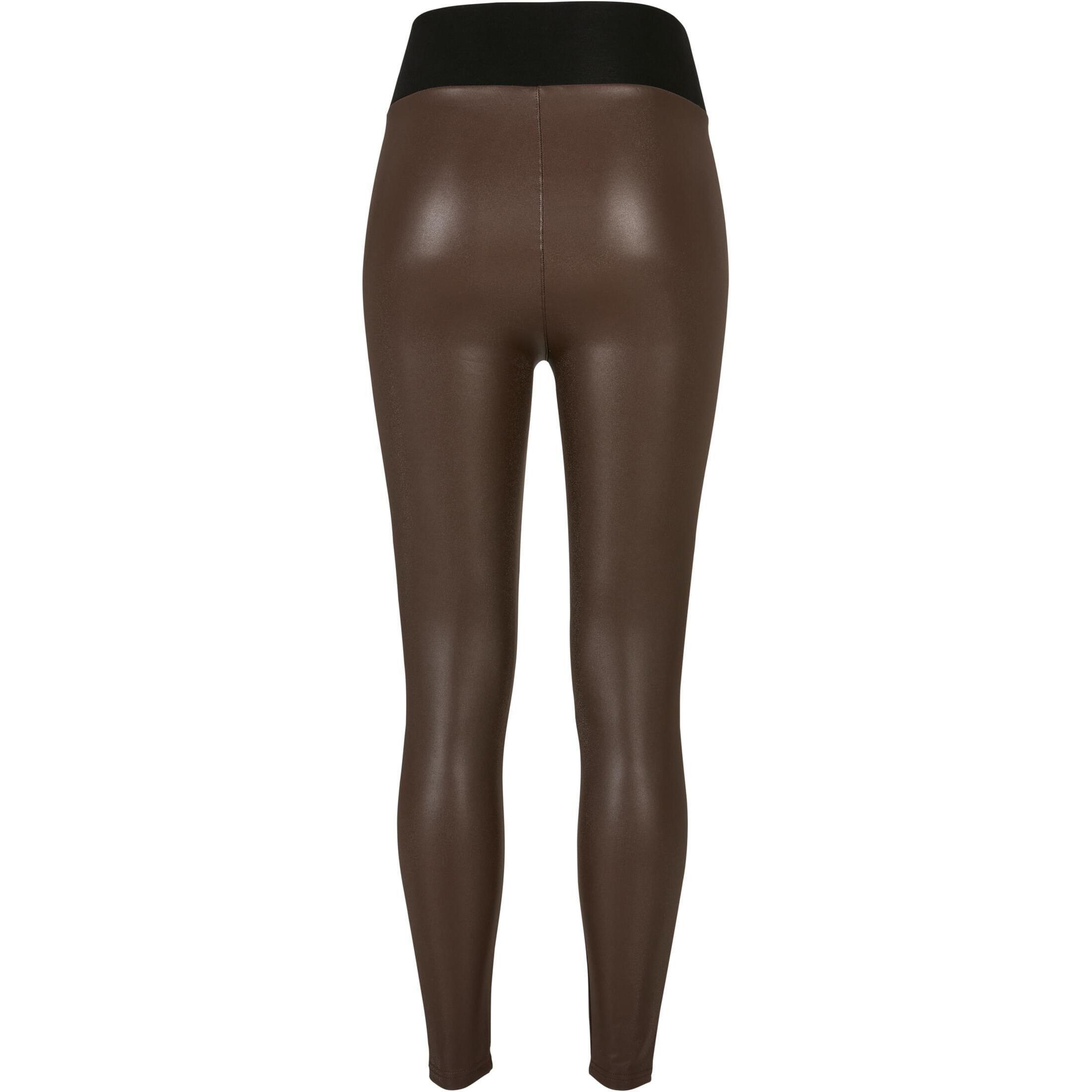 URBAN CLASSICS leggings aus kunstleder mit hoher taille,