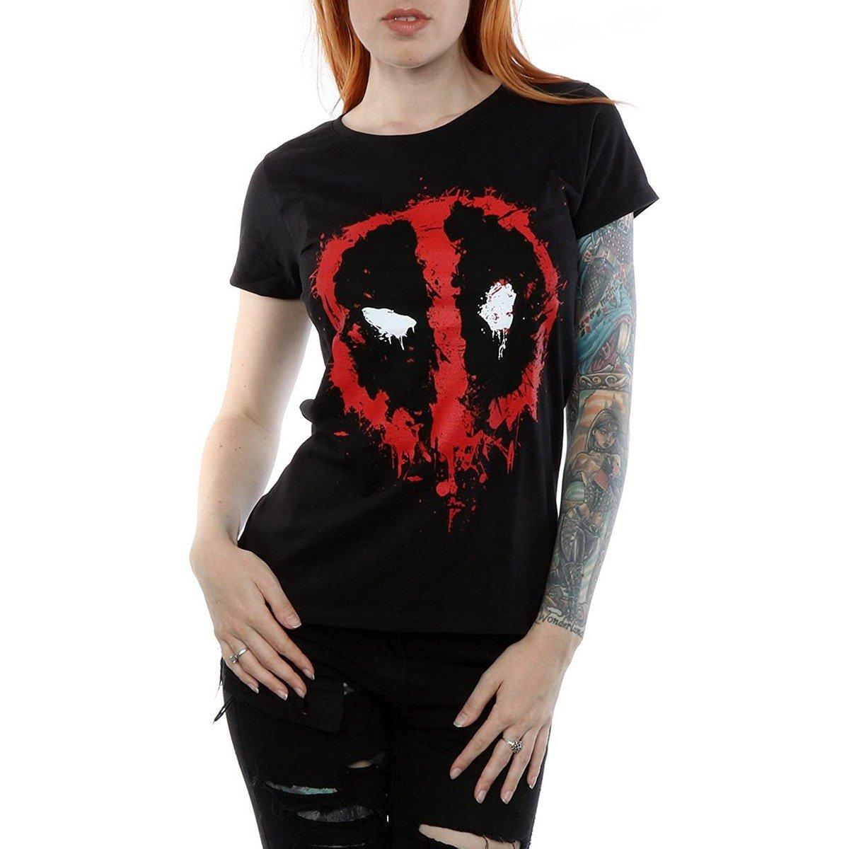 Deadpool Splatter Logo T-Shirt