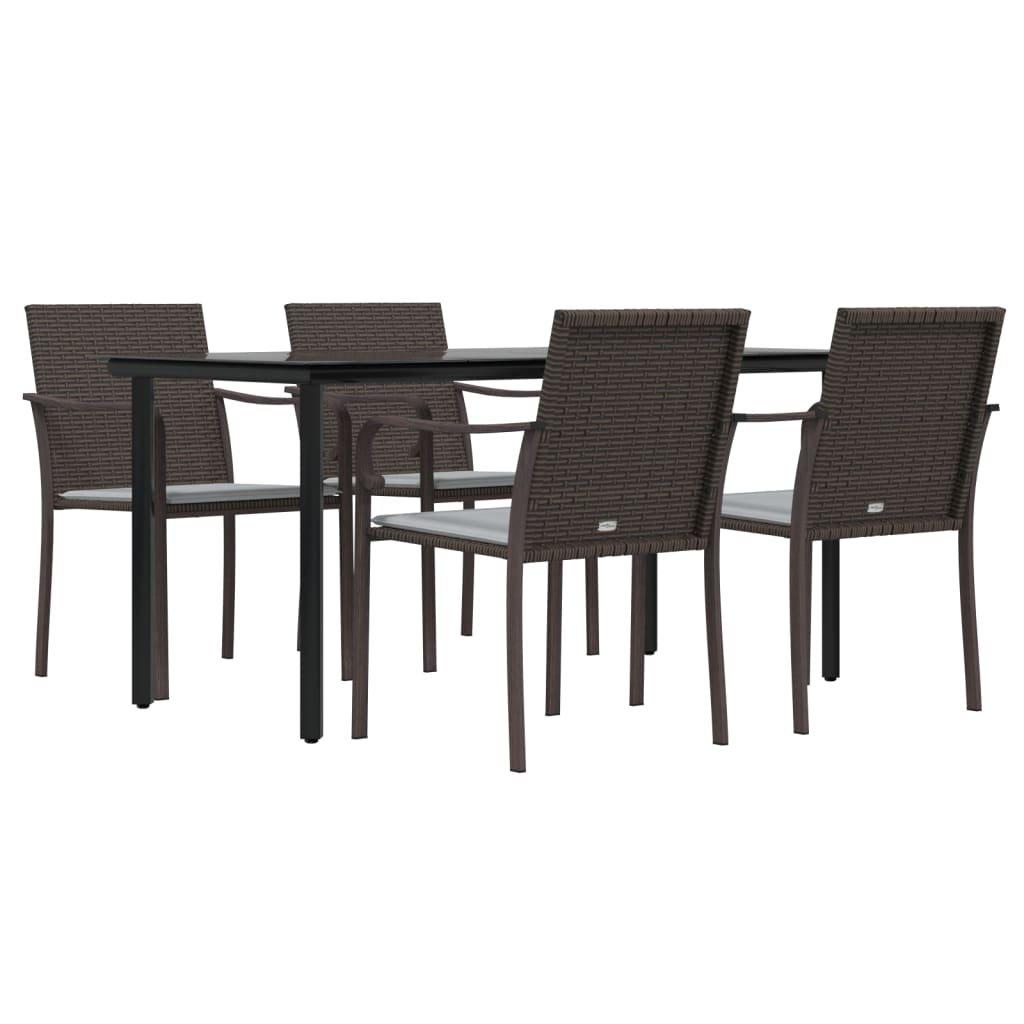 VidaXL Garten essgruppe poly-rattan