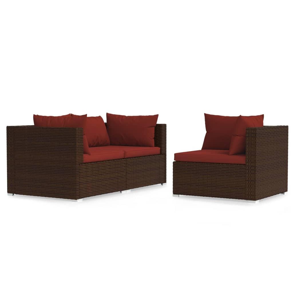 VidaXL Garten-lounge-set poly-rattan