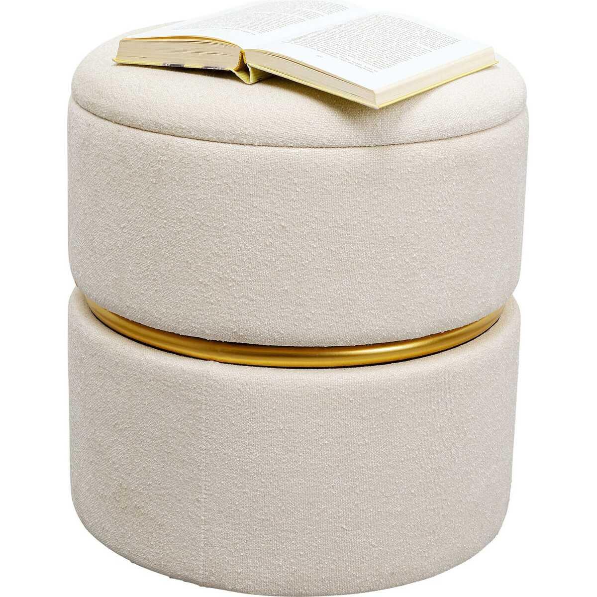 KARE Design Hocker Rumba Storage Swivel rund 40
