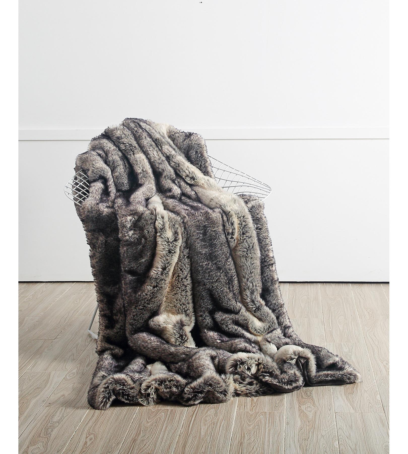 Flair Schakal Webpelz Kunstfell Decke