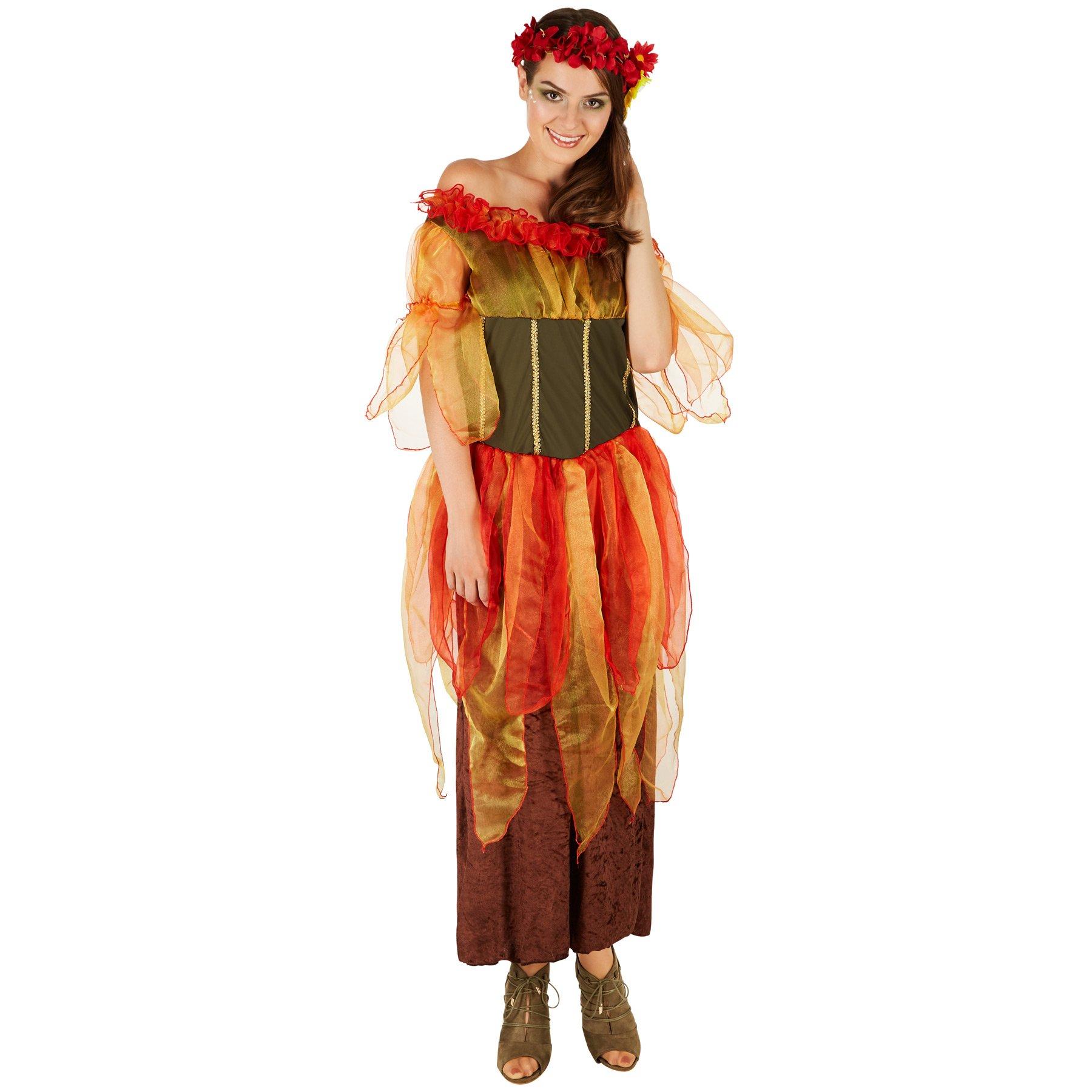 Tectake Frauenkostüm Herbstfee