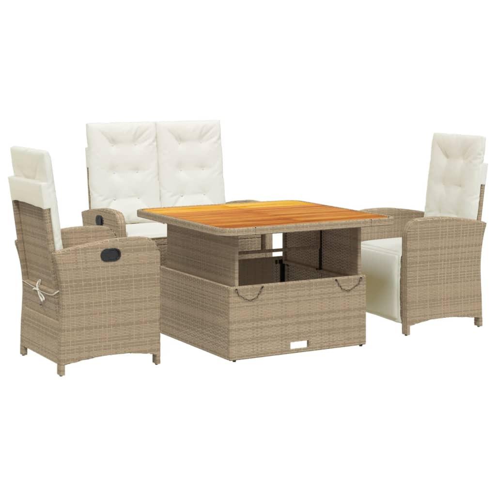 VidaXL Garten essgruppe poly-rattan