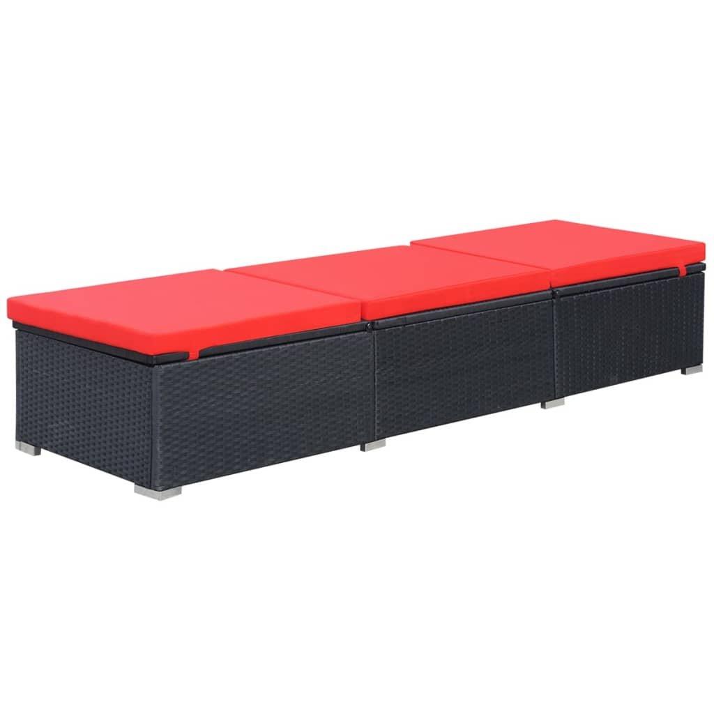 VidaXL Sonnenliege poly-rattan