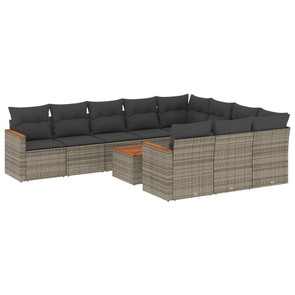 VidaXL Garten sofagarnitur poly-rattan