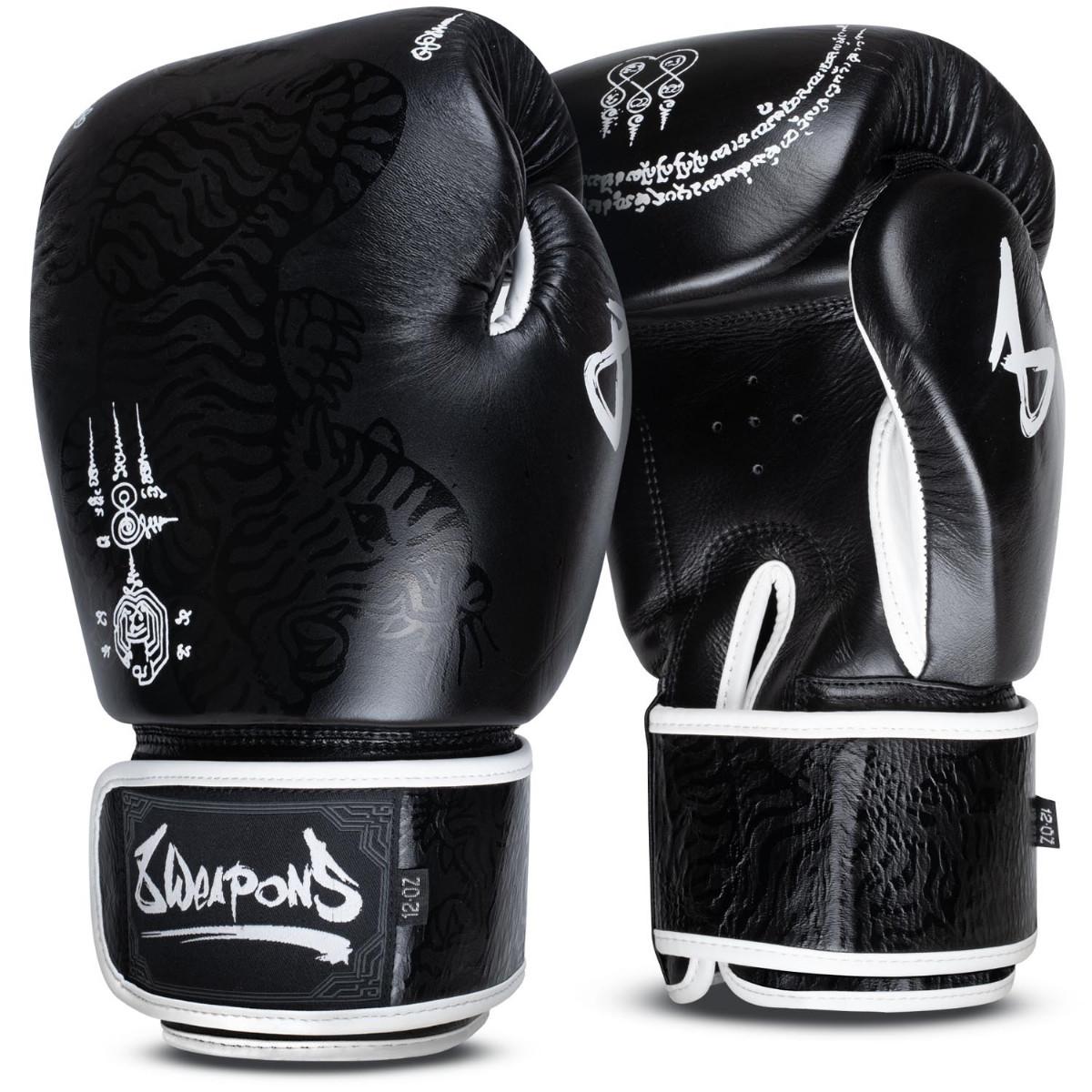8WEAPONS 8 WEAPONS Boxing Gloves - Sak Yant Big Tiger black 10 Oz