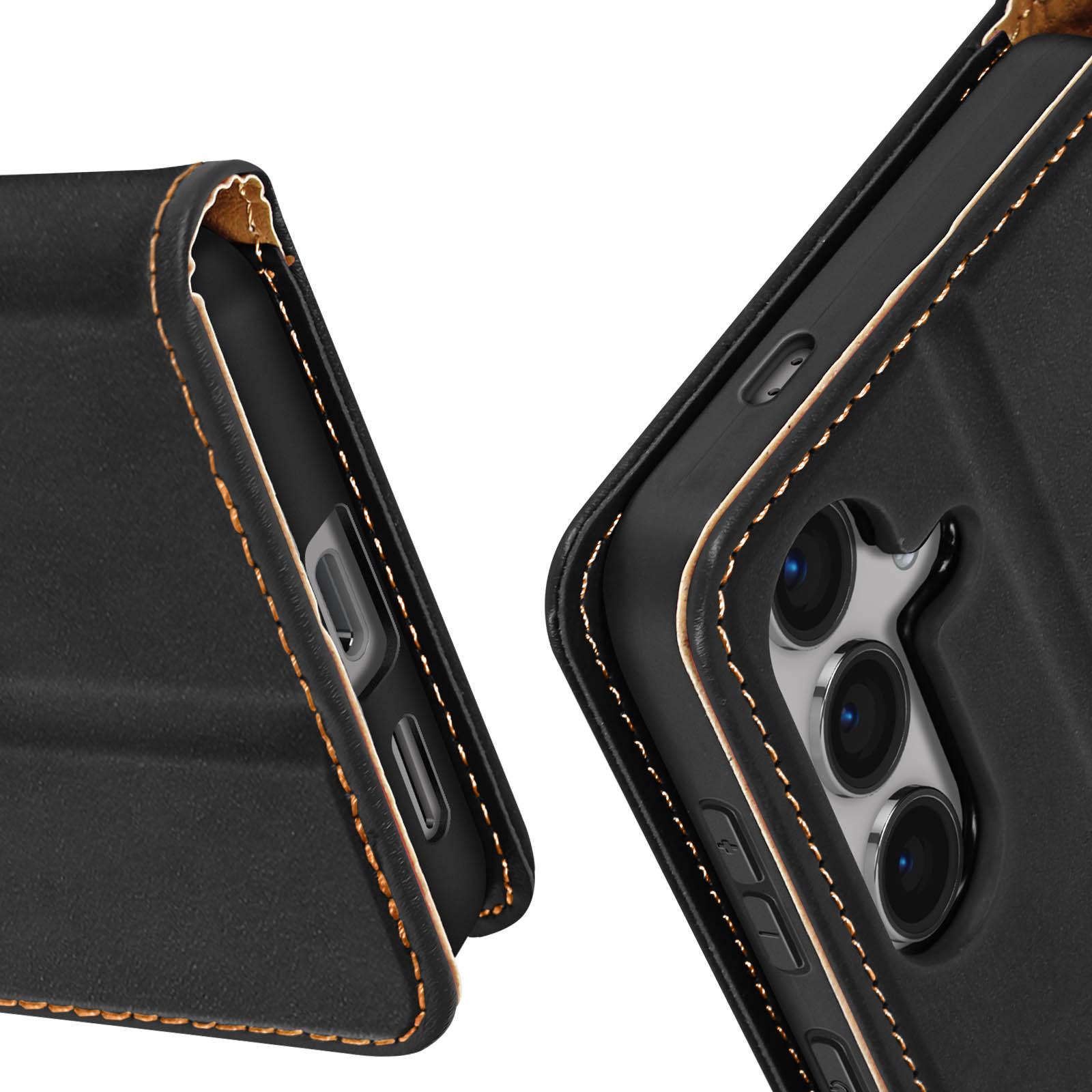 Avizar Samsung Galaxy S24 Wallet Hülle Schwarz