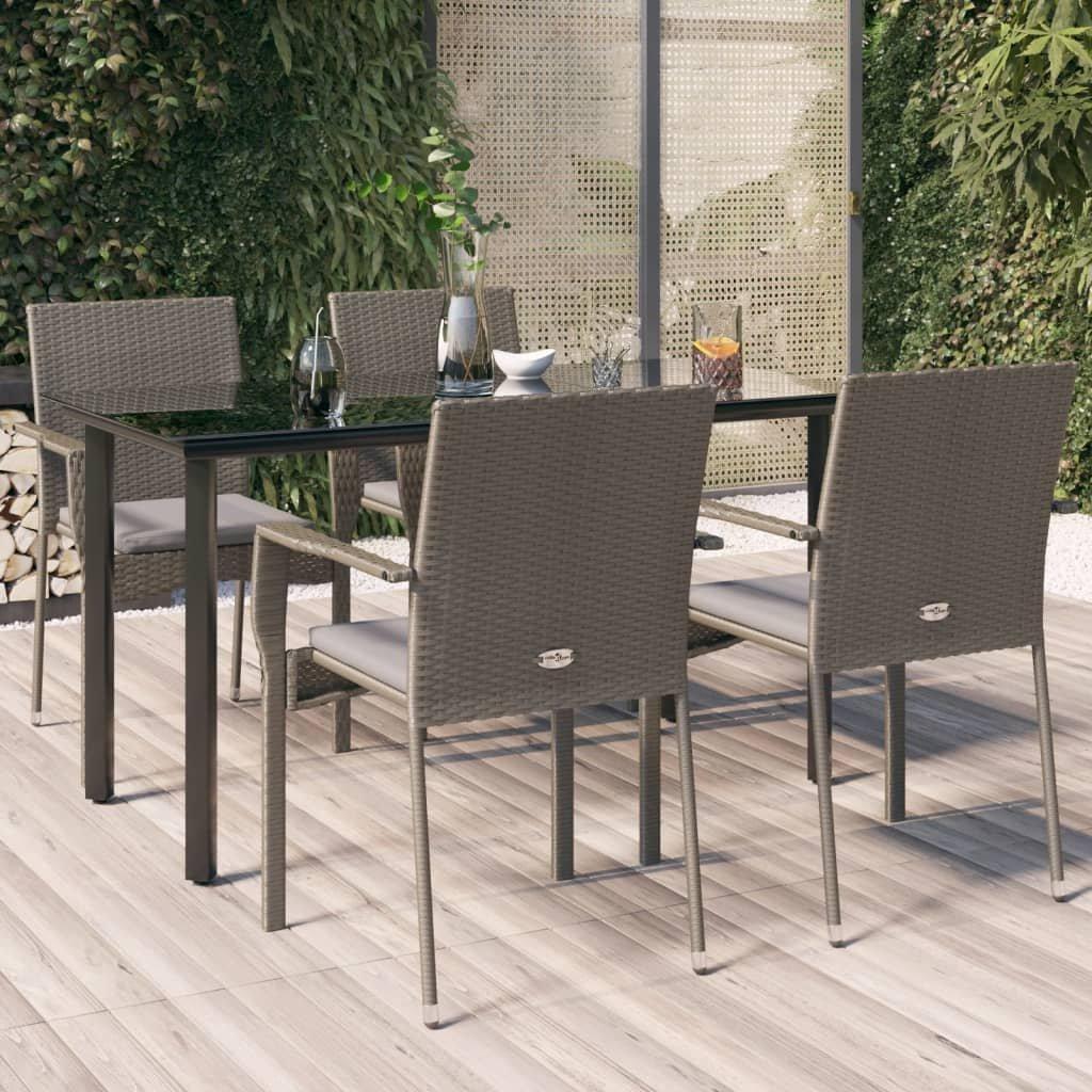 VidaXL Garten essgruppe poly-rattan
