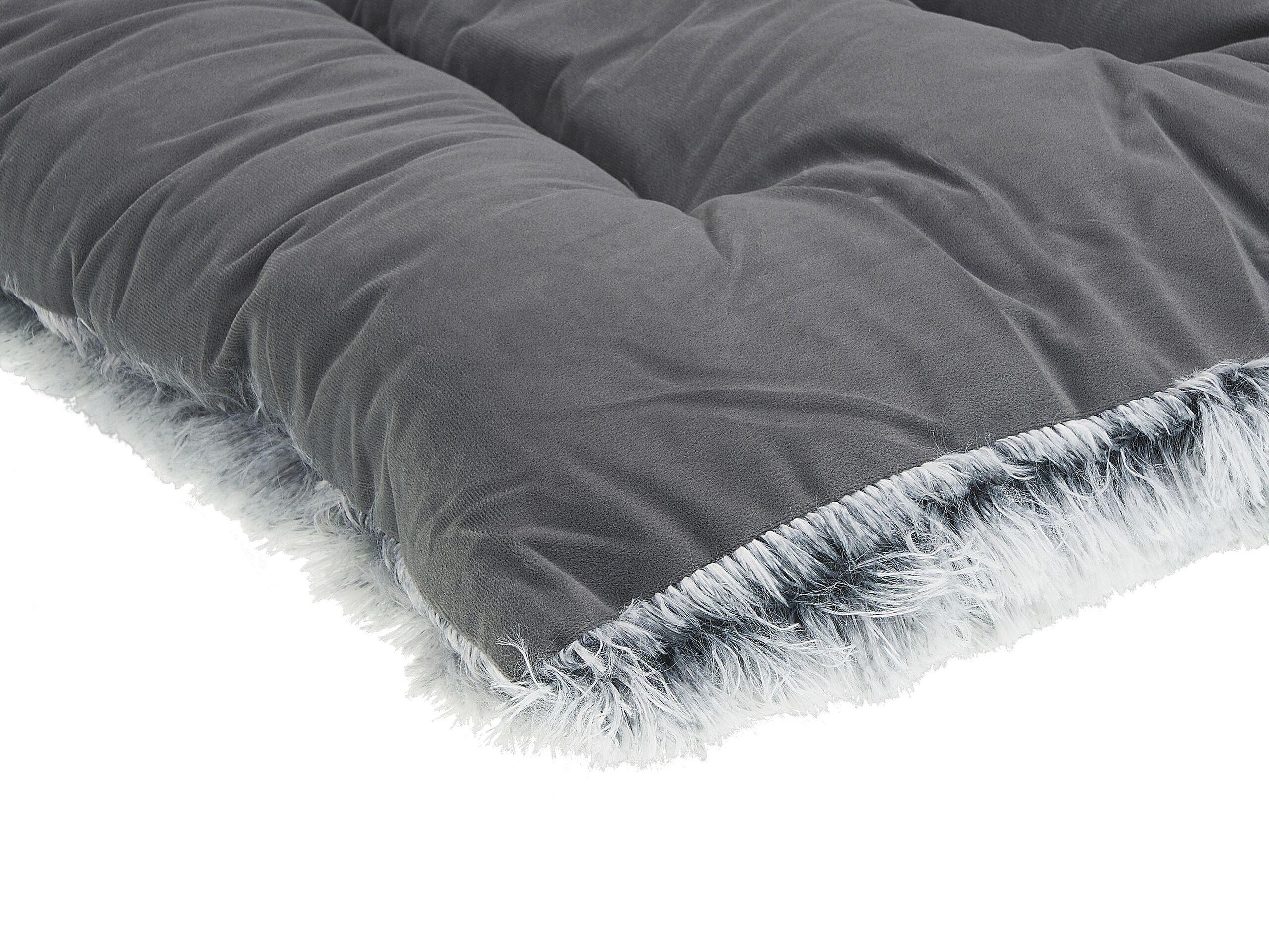 Beliani Tierbett aus Samtstoff Klassisch ERGANI