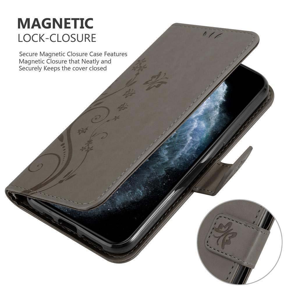 Cadorabo Hülle für Apple iPhone 11 PRO Blumen Design Magnetverschluss