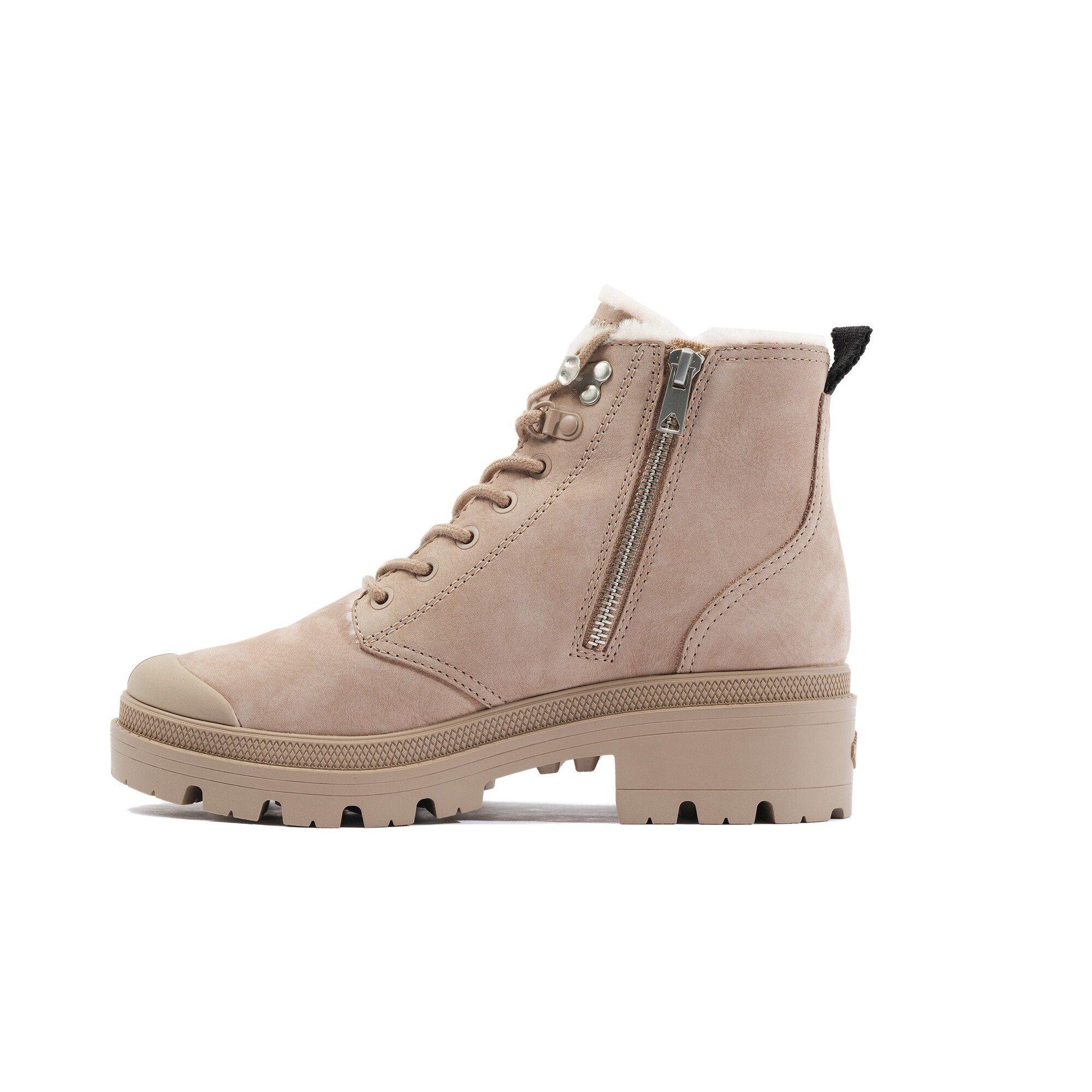PALLADIUM damen stiefeletten pallabase nubuck zip wl