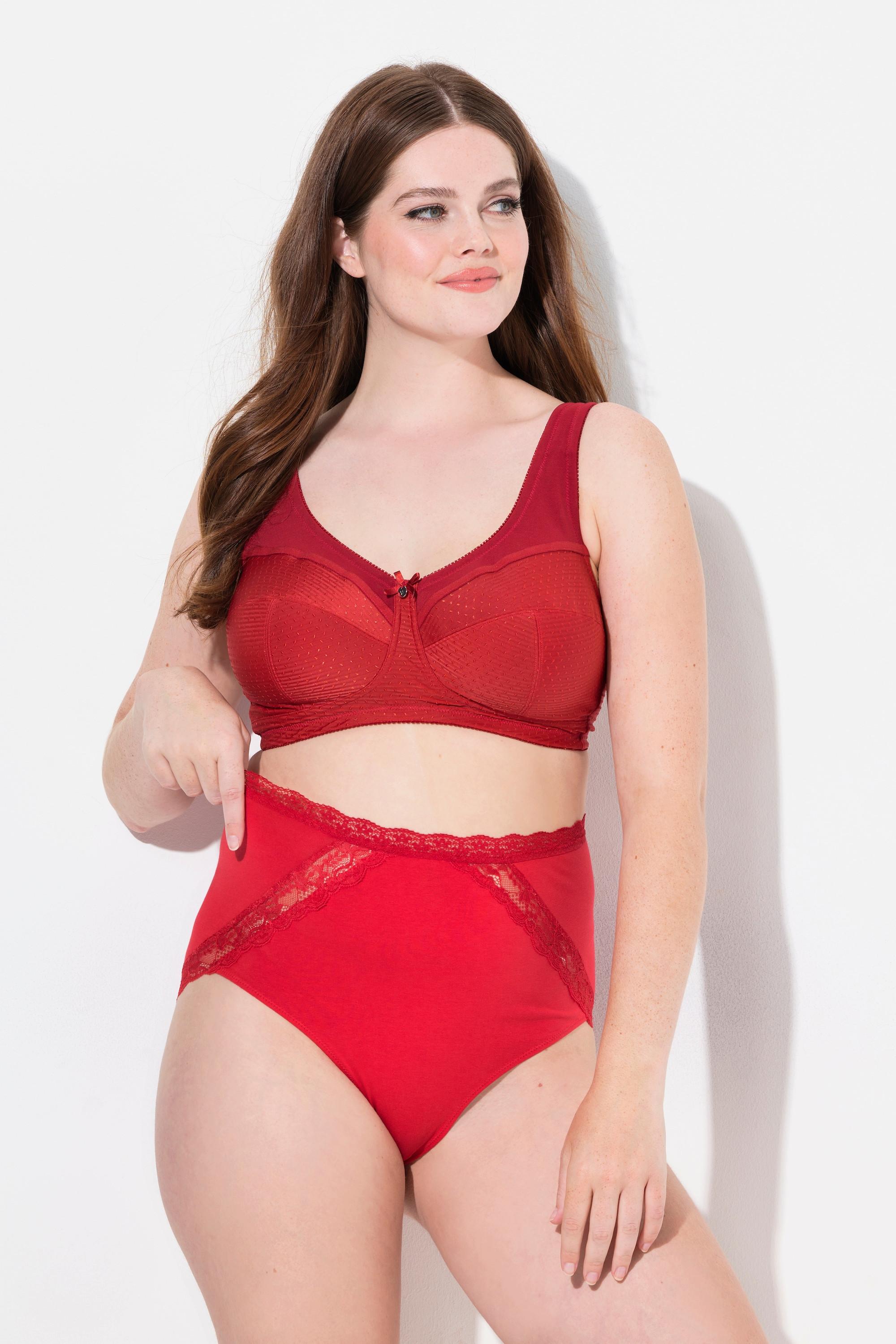 Ulla Popken Maxislips, 2er-Pack, Spitze