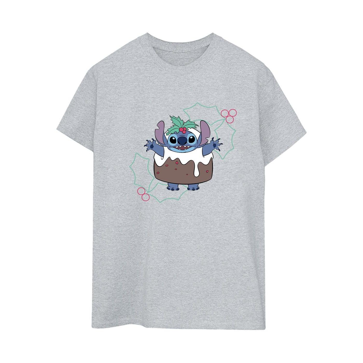 Disney Stitch Christmas Pudding T-Shirt