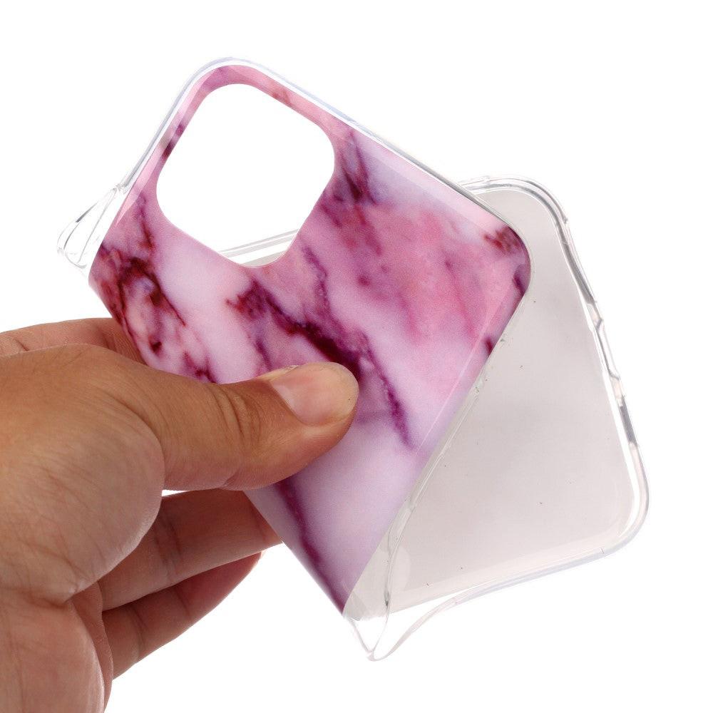 Cover-Discount iPhone 11 Pro Max - Softes Silikon Gummi Case Pink Marble