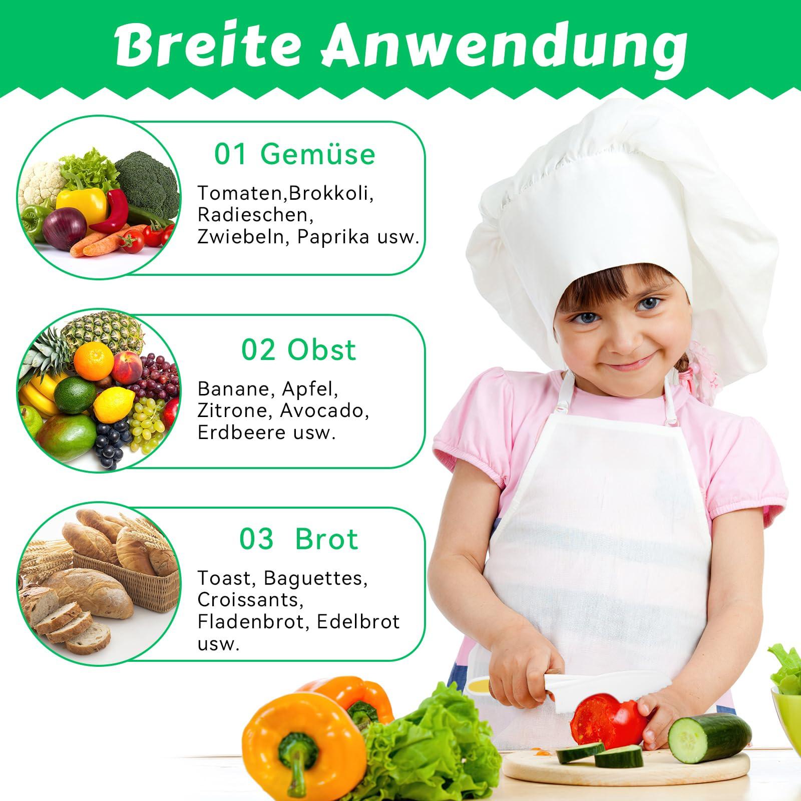 Activity-board Kindermesser, 3-teilig, mit Wellenschliff Kindersicherheitskochmesser